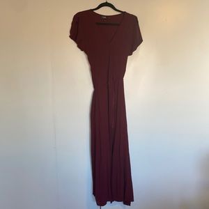 Lulus maroon wrap dress